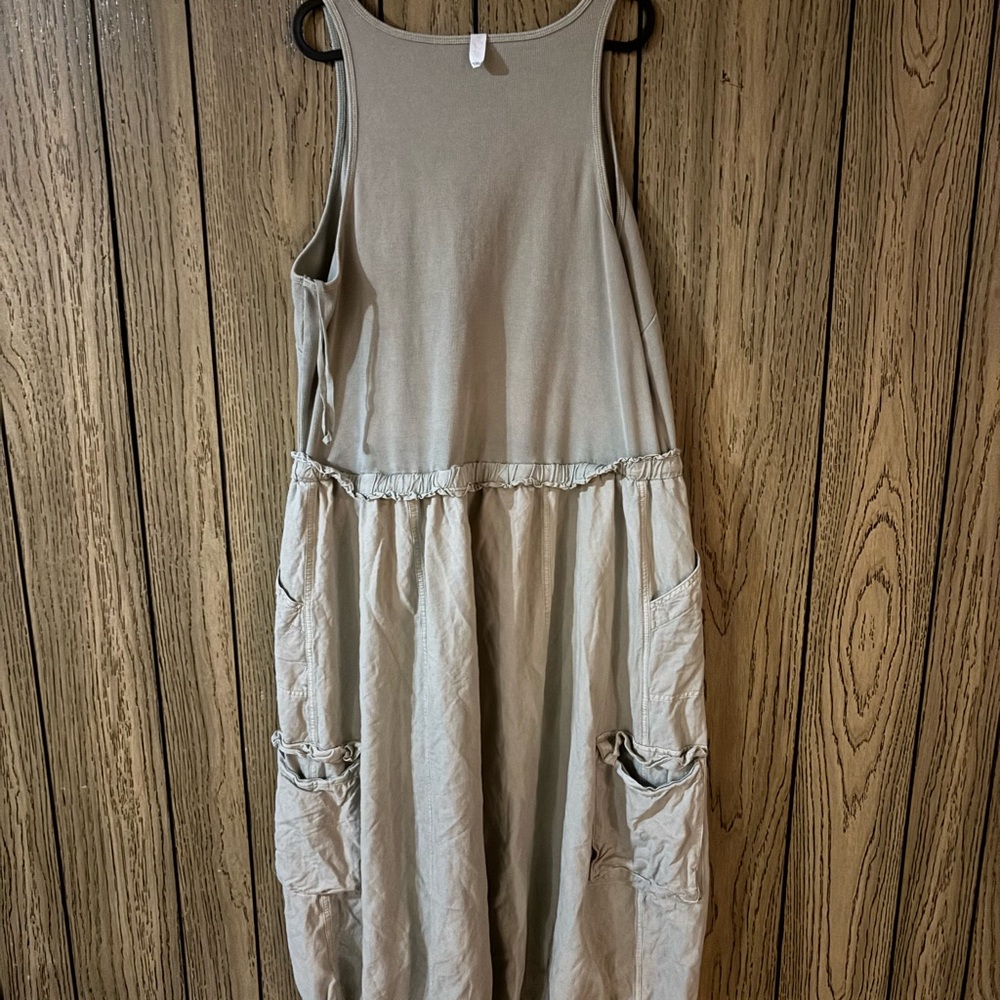 Daily Practice by Anthropologie sage green midi dress - Picture 4 of 5